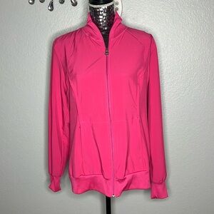 Cherokee Infinity Pink Zip Front Warm Up Jacket